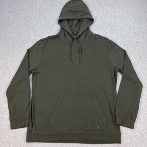 Cozy Earth Hoodie Mens/Unisex XL Olive Green Stretch Bamboo Viscose Hand Pocket